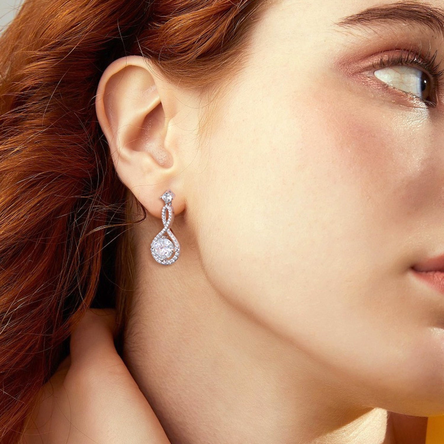 1 Carat Moissanite 925 Sterling Silver Earrings - SELFTRITSS