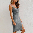 Tight Slim Fit Denim Dress - SELFTRITSS