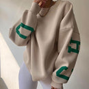 Women's Oversized Crew Neck Sweater - SELFTRITSS   