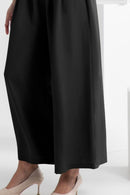 Wide Leg Elastic Waist Pants - SELFTRITSS