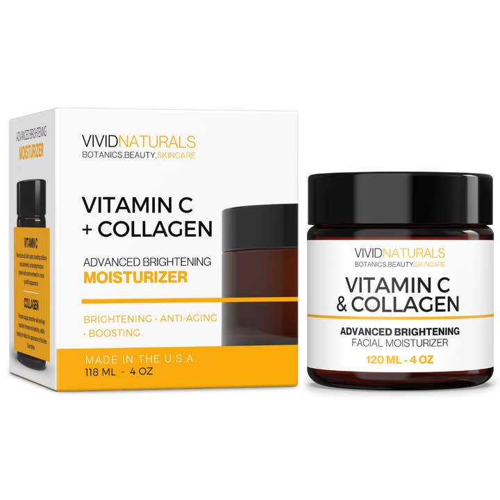 Vivid Naturals - Vitamin C & Collagen Moisturizer 4oz - SELFTRITSS