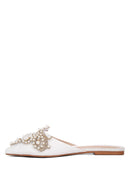 Embellished Delicate Pearl Mules - SELFTRITSS