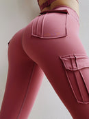 High Waist Active Pants with Pockets - SELFTRITSS   