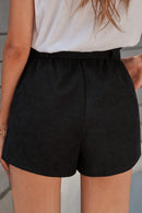 Black Cotton Blend Pocketed Knit Shorts - SELFTRITSS