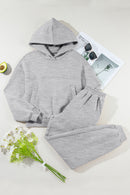 Dropped Shoulder Long Sleeve Hoodie and Pants Active Set - SELFTRITSS   