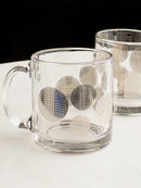 Disco Ball Silver Clear Glass Mug Set of 2 - SELFTRITSS