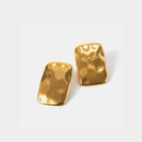 18K Gold-Plated Square Earrings - SELFTRITSS