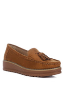 Daiki Platform Lug Sole Tassel Loafers - SELFTRITSS   