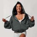 Women's Loose Hooded Sweatshirt - SELFTRITSS   