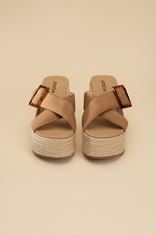 Manta Espadrille Platform Slides - SELFTRITSS   