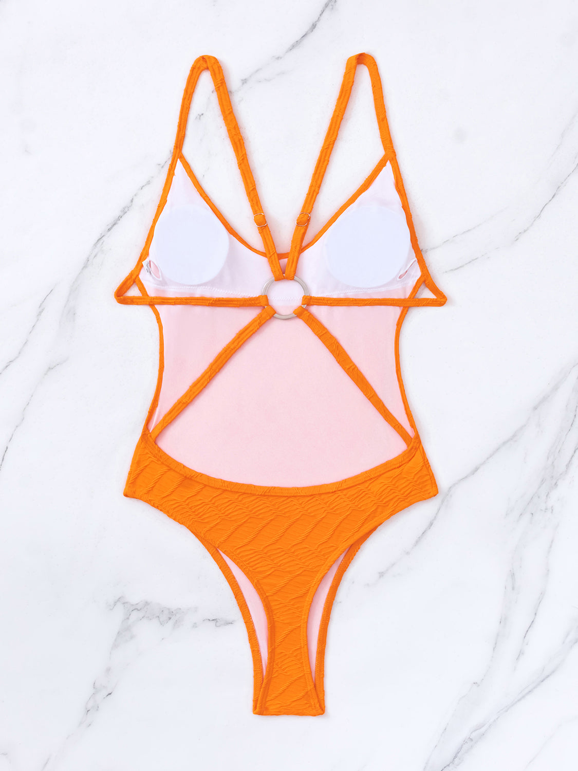 Backless Spaghetti Strap One-Piece Swimwear - SELFTRITSS