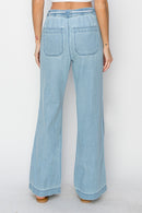 RISEN High Rise Straight Jeans - SELFTRITSS   