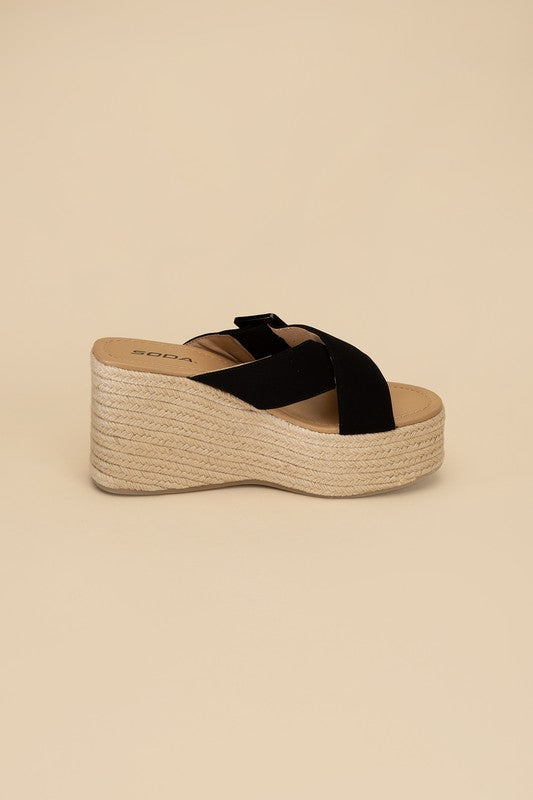 Manta Espadrille Platform Slides - SELFTRITSS   