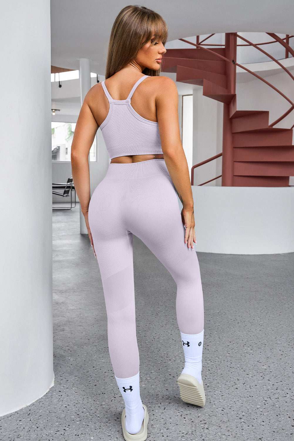 Tank Cropped Active Top and Pants Set - SELFTRITSS
