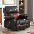 Faux Leather Recliner Heating Sofa For Adults