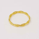 Dainty Twisted Rope Ring - SELFTRITSS   