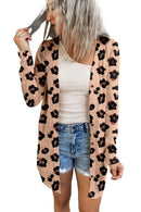 Leopard Printed Open Front Cardigan - SELFTRITSS   