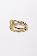 Twisted ring - gold - SELFTRITSS   