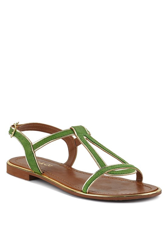 Feodora Flat Slip On Sandals - SELFTRITSS  