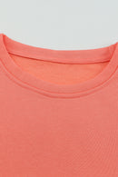 Gray Crew Neck Colorblock Plus Size Sweatshirt - SELFTRITSS
