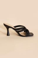 Double Cross Braided Heels - SELFTRITSS   