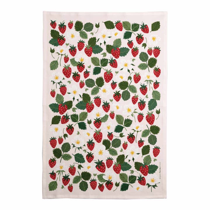 Strawberry Patch Tea Towel Set of 3 - SELFTRITSS