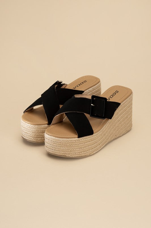 Manta Espadrille Platform Slides - SELFTRITSS   