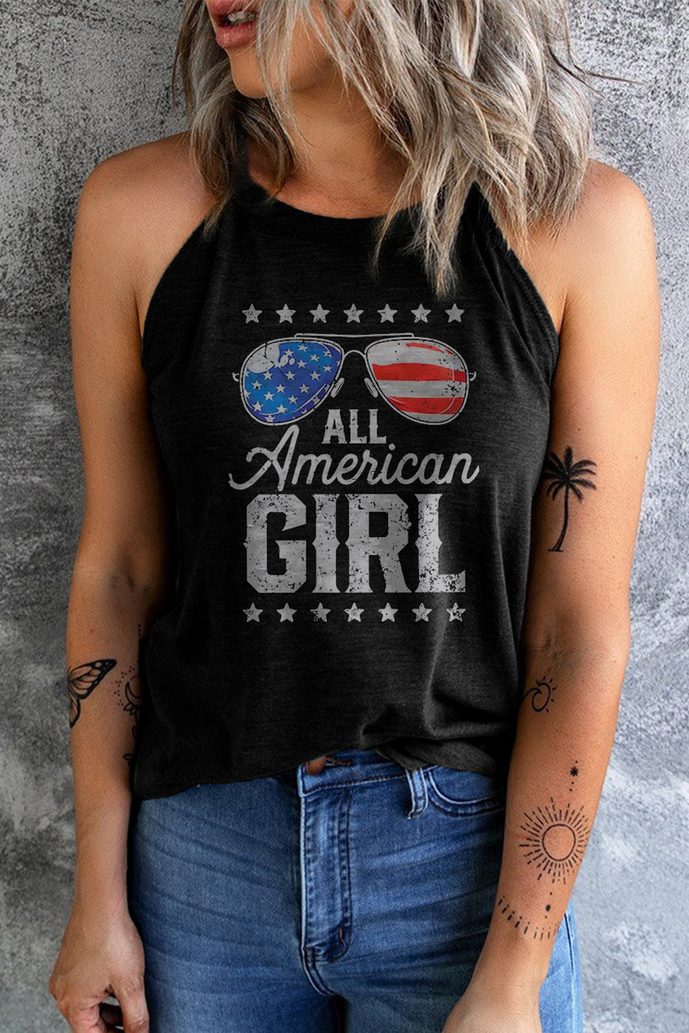 ALL AMERICAN GIRL Graphic Tank - SELFTRITSS