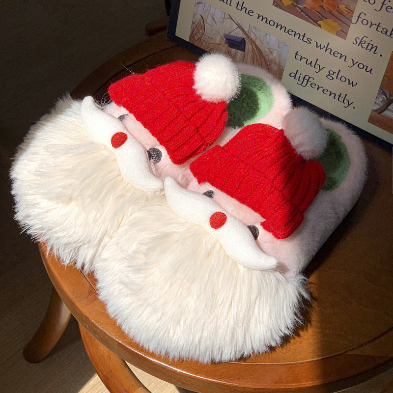 Santa Claus Warm- lined Slippers