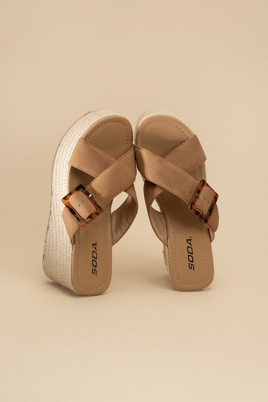 Manta Espadrille Platform Slides - SELFTRITSS   