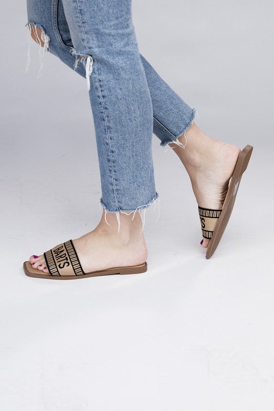 ST Barts Flat Slide Sandals