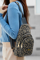 Leopard Print PU Sling Bag - SELFTRITSS