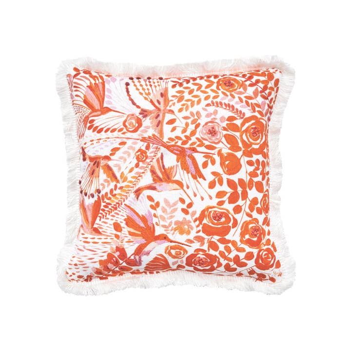 Hummingbird Floral Pillow - SELFTRITSS