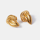 18K Gold-Plated Stud Earrings - SELFTRITSS   