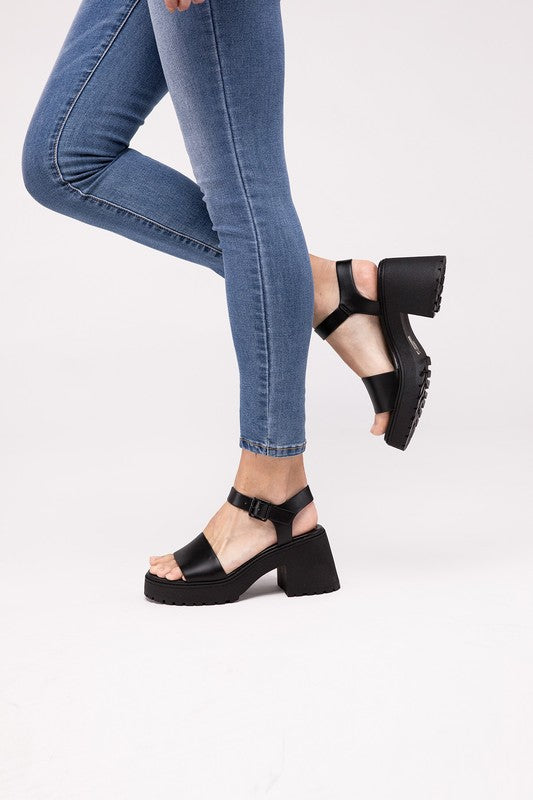 BOOMER Platform Heel Sandals - SELFTRITSS   