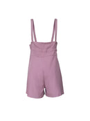 Drawstring Wide Strap Overalls with Pockets - SELFTRITSS   