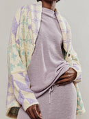 Women's Geometric Print Oversized Cardigan