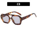 Ins Big Frame Leopard Sunglasses Summer Sunshade Beach Vacation Glasses - SELFTRITSS   