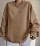 Women's Oversized Crew Neck Sweater - SELFTRITSS   