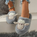 Sheep Round Toe Slippers - SELFTRITSS   