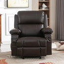 Faux Leather Recliner Heating Sofa For Adults