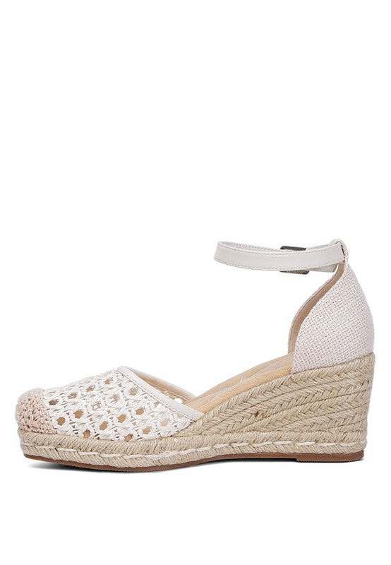 Mason Pin Buckle Wedge Heel Espradilles - SELFTRITSS  