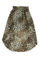 Smocked Waist Leopard Skirt - SELFTRITSS