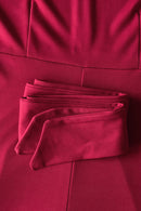 Mock Neck Tie-Waist Half Sleeve Jumpsuit - SELFTRITSS