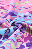 Multicolor Tropical Floral Print Racerback Tank Top - SELFTRITSS