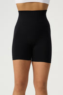 High Waist Wide Waistband Active Shorts - SELFTRITSS