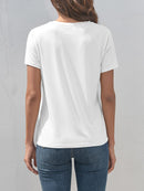 Graphic Round Neck Short Sleeve T-Shirt - SELFTRITSS