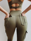 High Waist Active Pants with Pockets - SELFTRITSS   