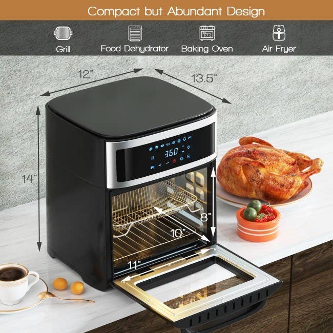 13.7 Quart(13L) Air Oven with Touch Screen and 8 Presets - SELFTRITSS