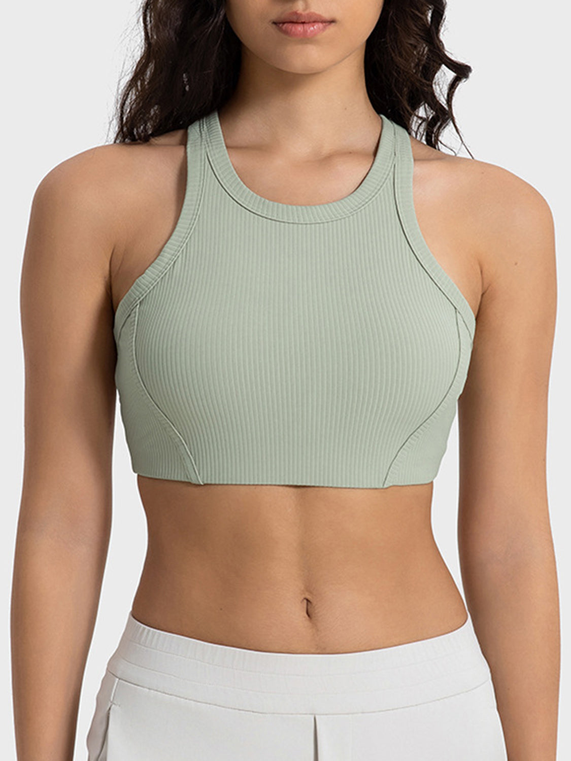 Wide Strap Cropped Sport Tank - SELFTRITSS   